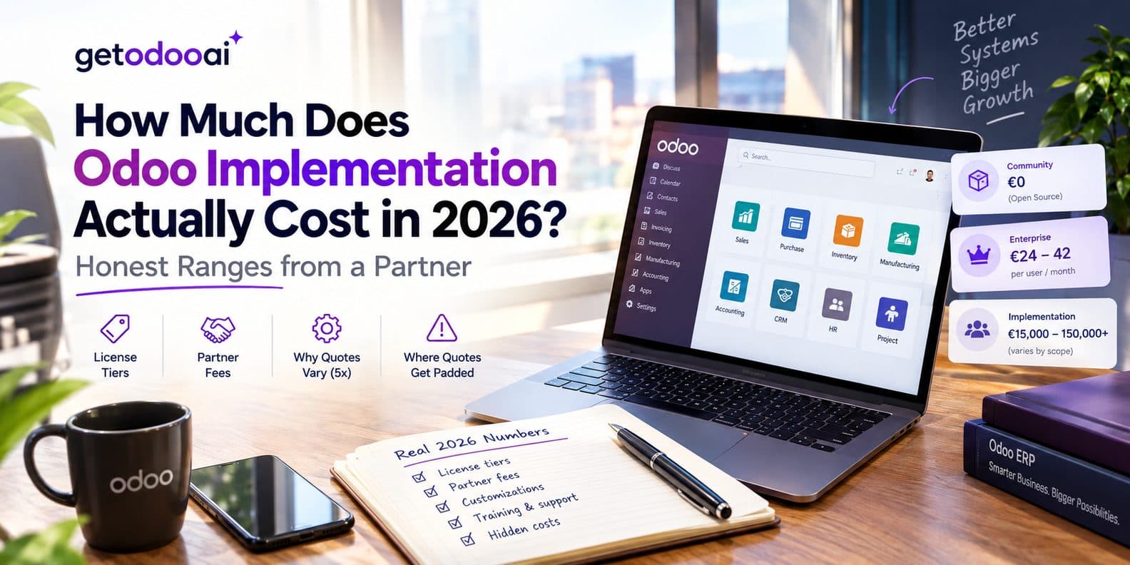 How Much Does Odoo Implementation Actually Cost in 2026? Honest Ranges from a Partner